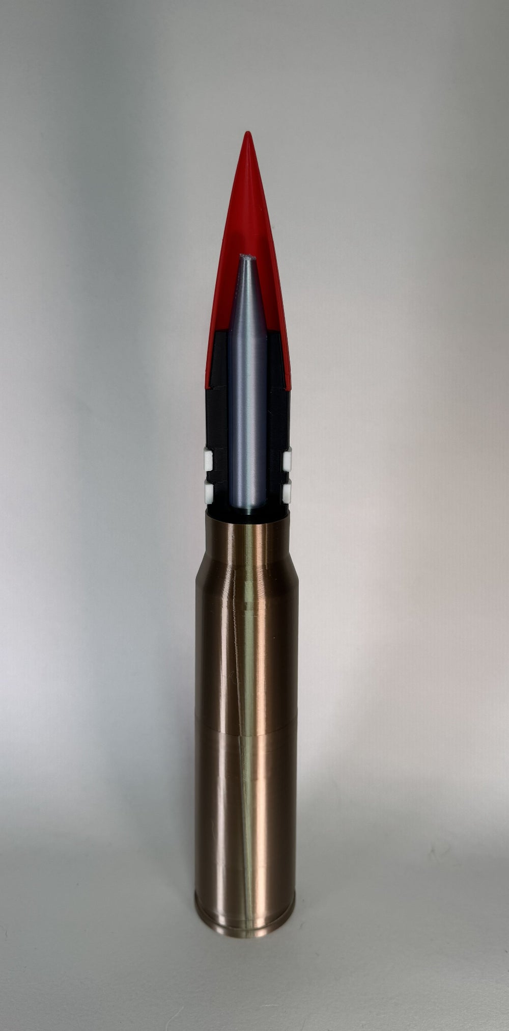 30mm API Cross-Section — 1:1 Scale 3D-Printed Inert Replica (Exposed Penetrator)